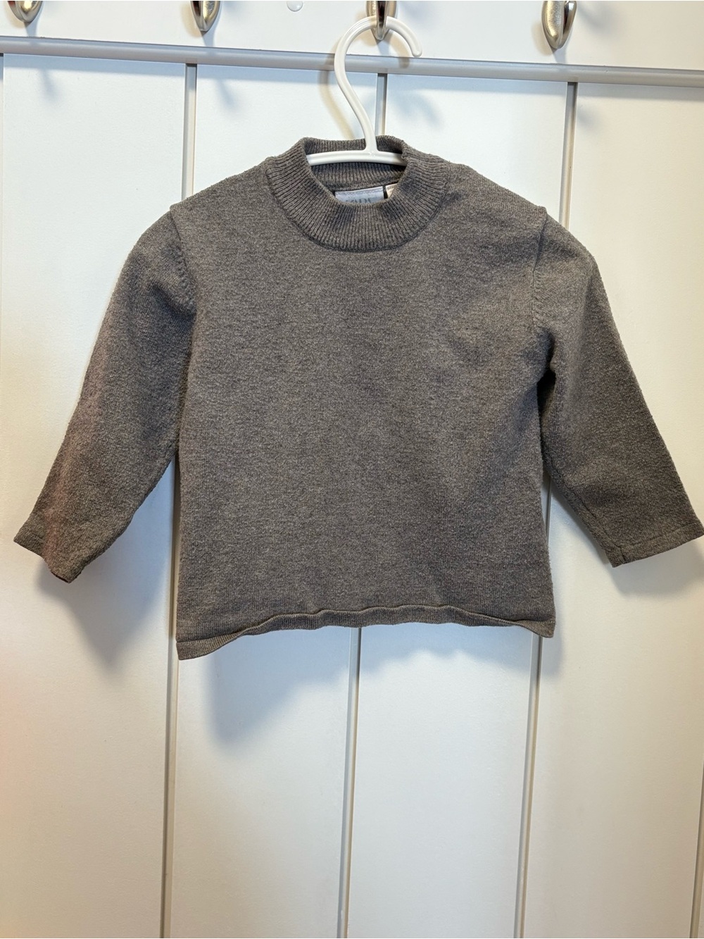Zara Gray Knit Pullover Sweater